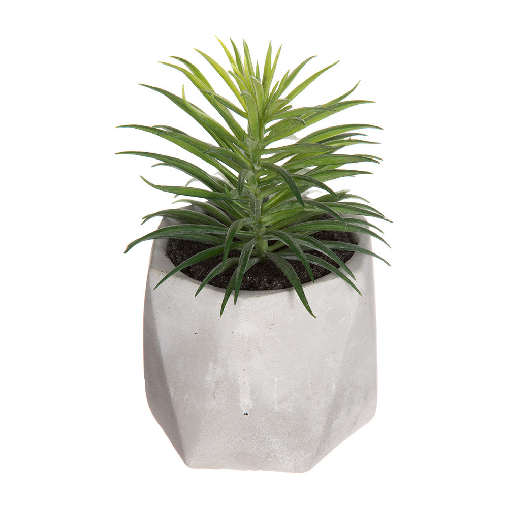 Planta decorativa com vaso 7x14cm modelos sortidos_0