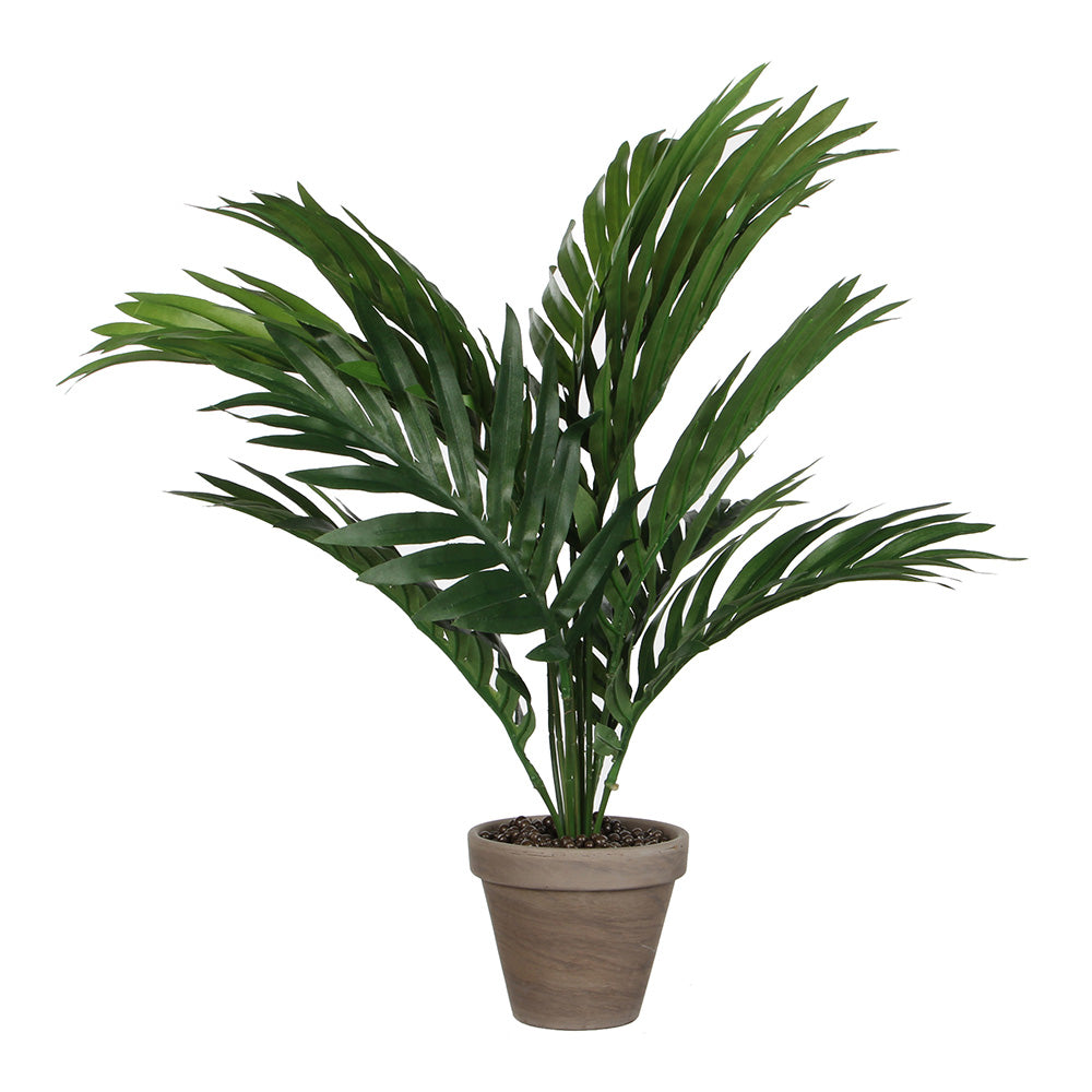 Palmeira amarela ou areca pvc com vaso cinzento 46x46x42cm_0