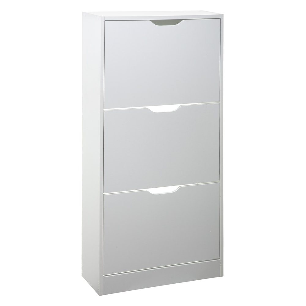 Sapateira de madeira 115x60x24cm cor branco_0