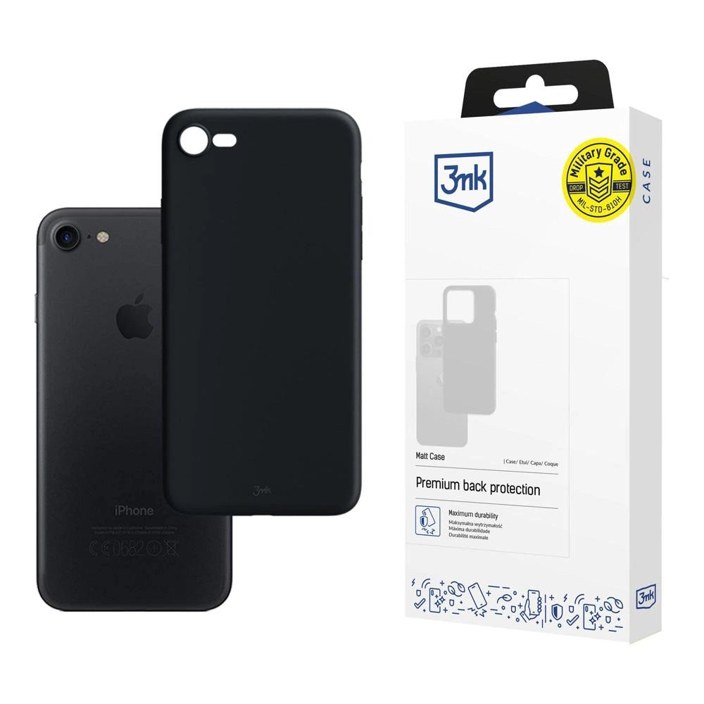 Apple iPhone 7/8/SE 2020/2022 - 3mk Matt Case black_0