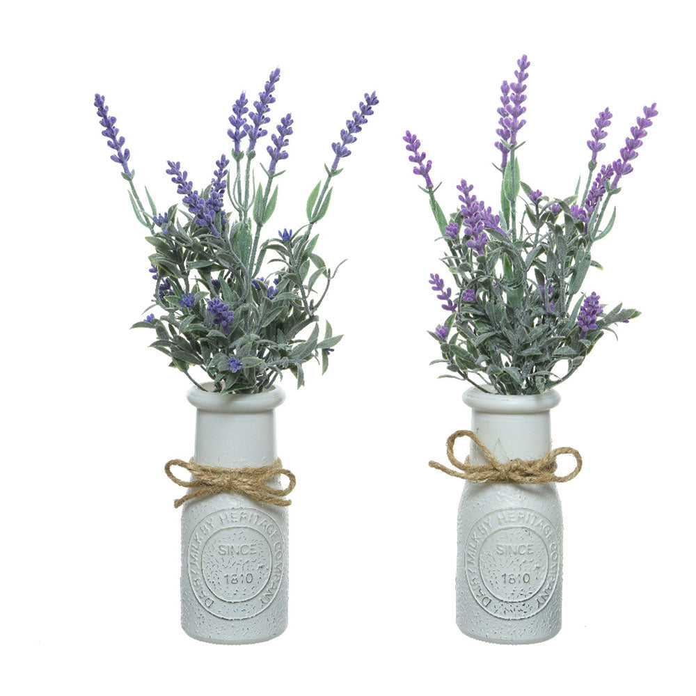 Planta artificial lavanda vaso vintage ø13x32cm cores / modelos diversos_0