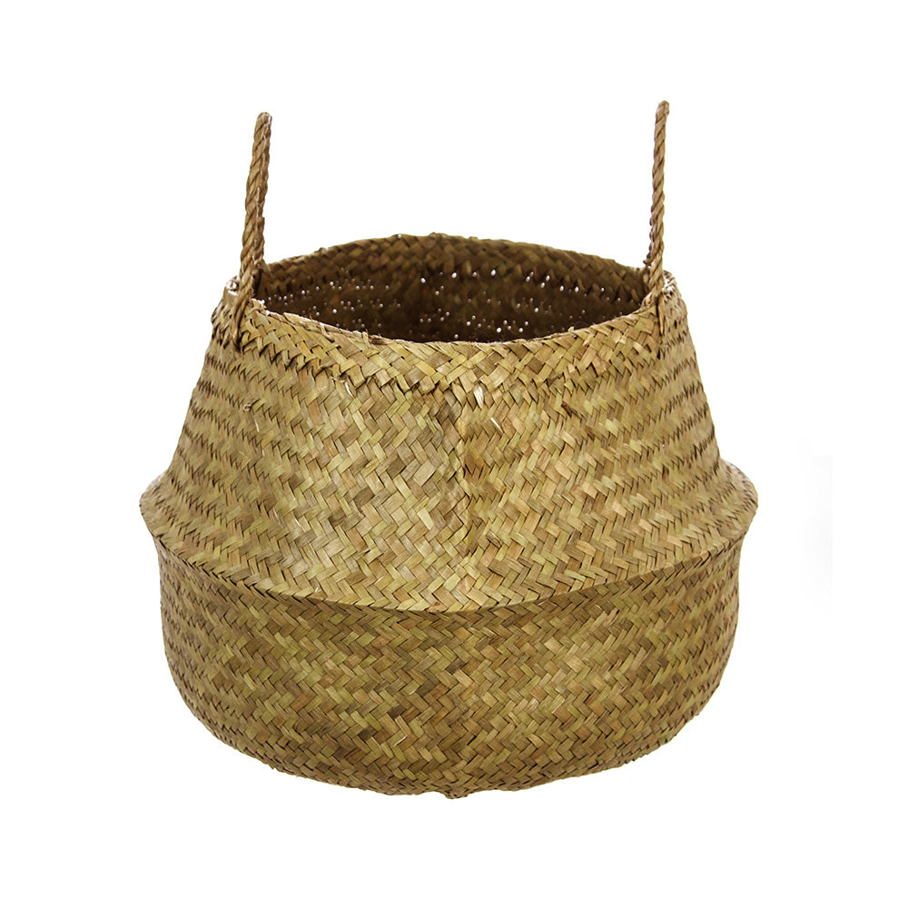 Cesta de vime natural dobrável 43.5x29cm_0