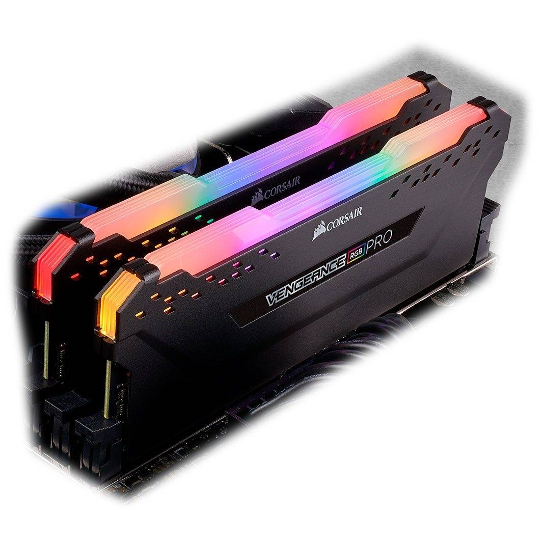 Memória RAM Corsair Vengeance RGB Pro 32GB (2x16GB) DDR4-3200MHz CL16 Preta