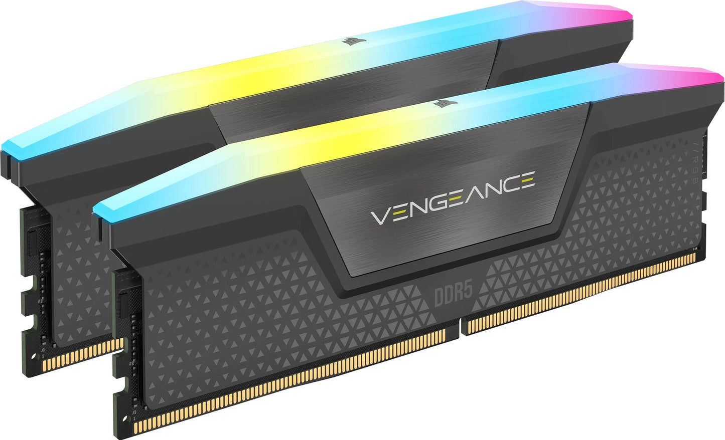 Memória RAM UDIMM Corsair Vengeance RGB 32GB (2x16GB) DDR5-6000MHz (AMD Expo/Intel XMP) CL36 (36-44-44-96) 1.35V Preta