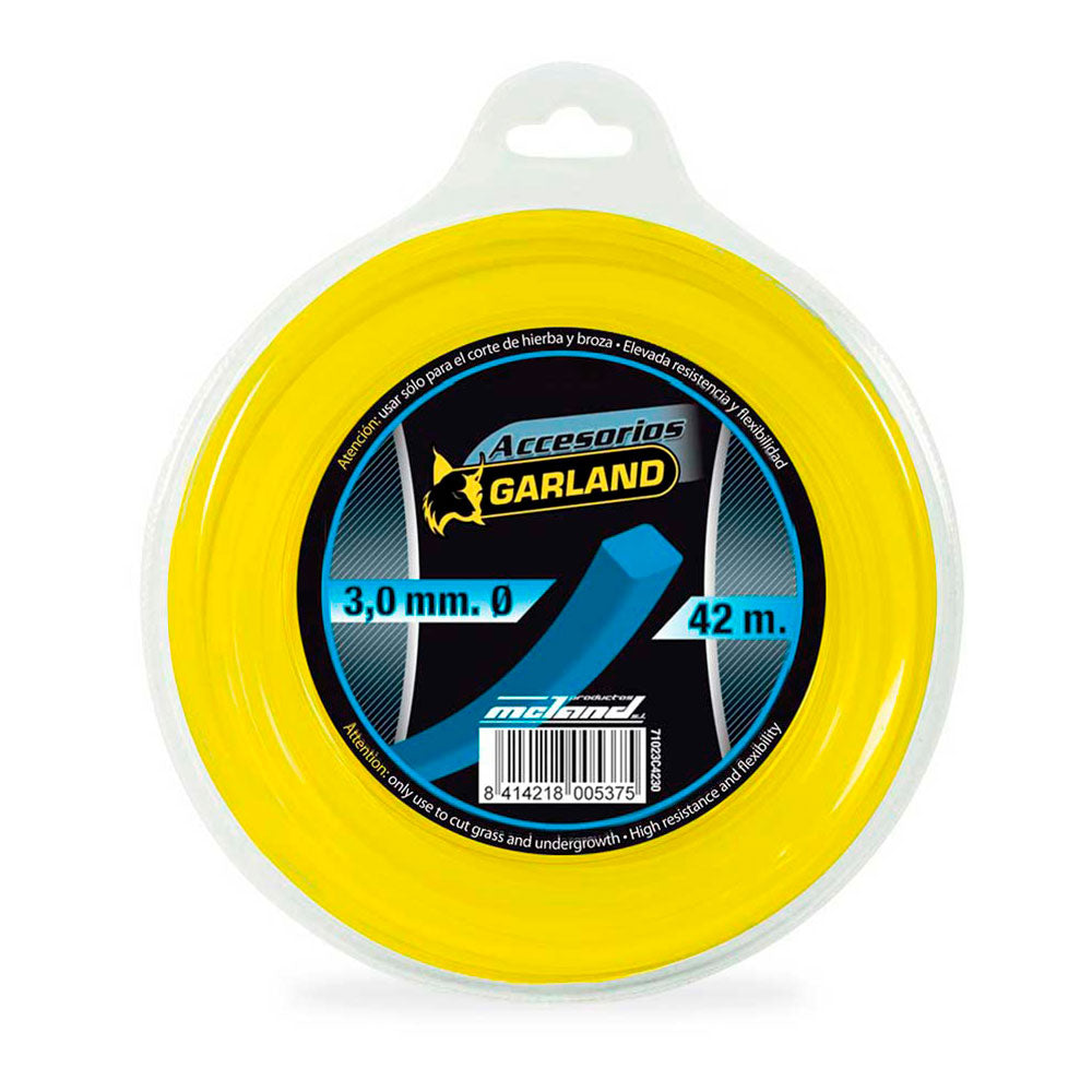 Dispensador de fio para cortador de escovas 42m 3,0mm quadrado 71023c4230 garland_0