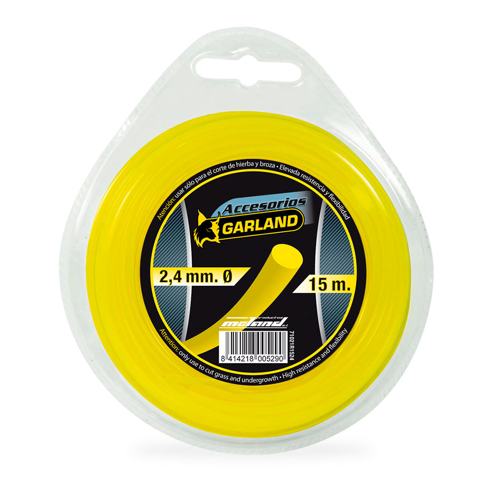 Dispensador de fio para cortador de escovas 15m ø2,4mm redonda 71021r1524 garland_0