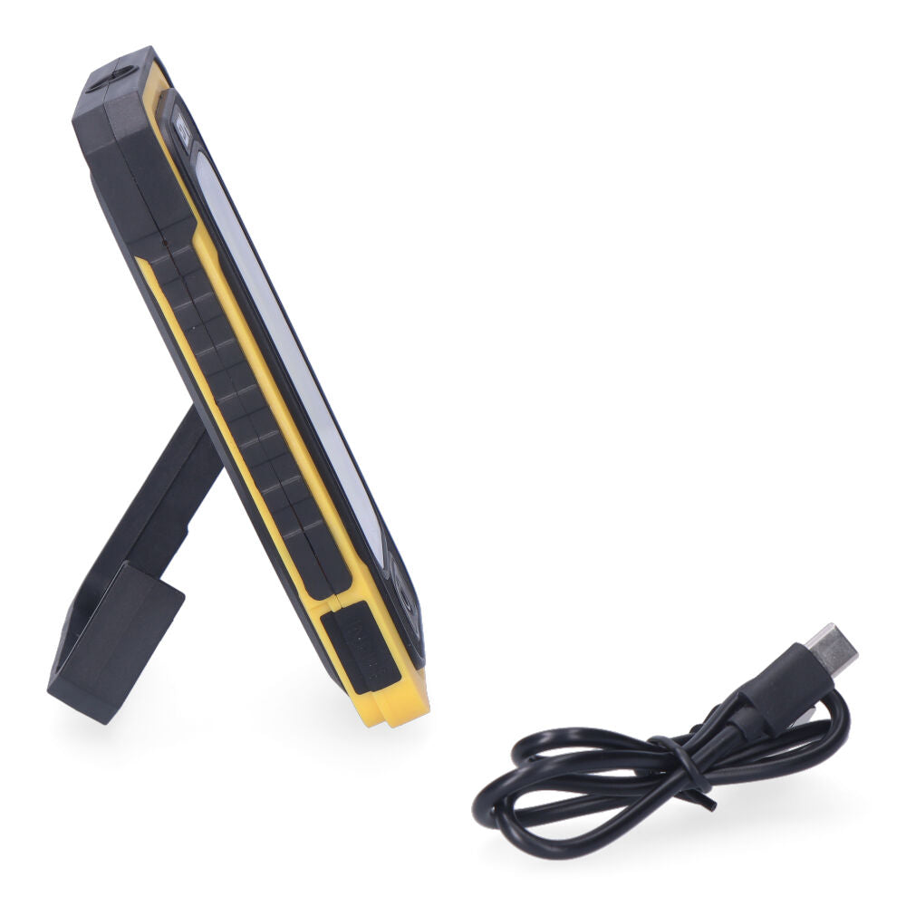 Lanterna LED Solar Recarregável EDM COB 10W 750lm com Gancho e Íman 36126