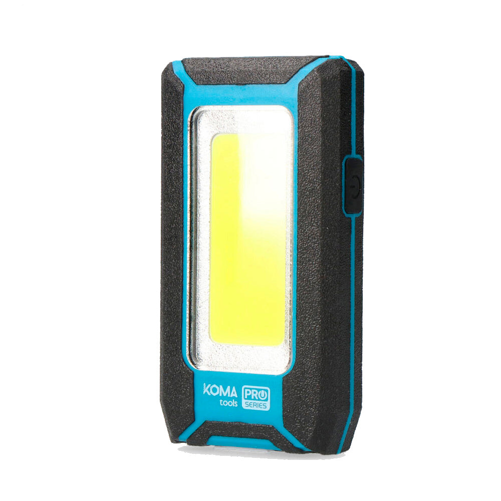 Lanterna Profissional LED KOMA TOOLS Recarregável USB 8W 500lm c/ Gancho e Íman