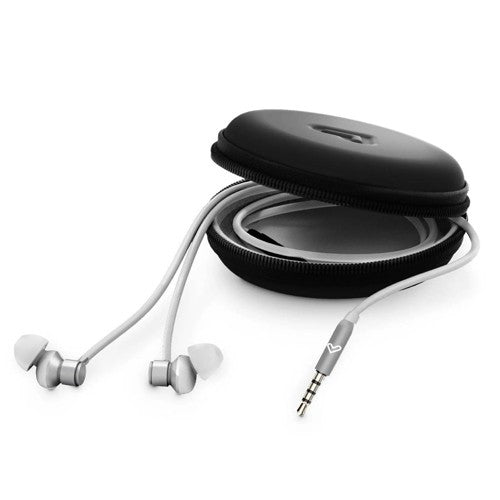 Auriculares Energy Sistem Metaizados Jack 3.5mm Branco e Cinza