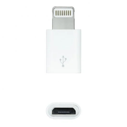 Nanocable Adaptador de Lightning para Micro USB Branco