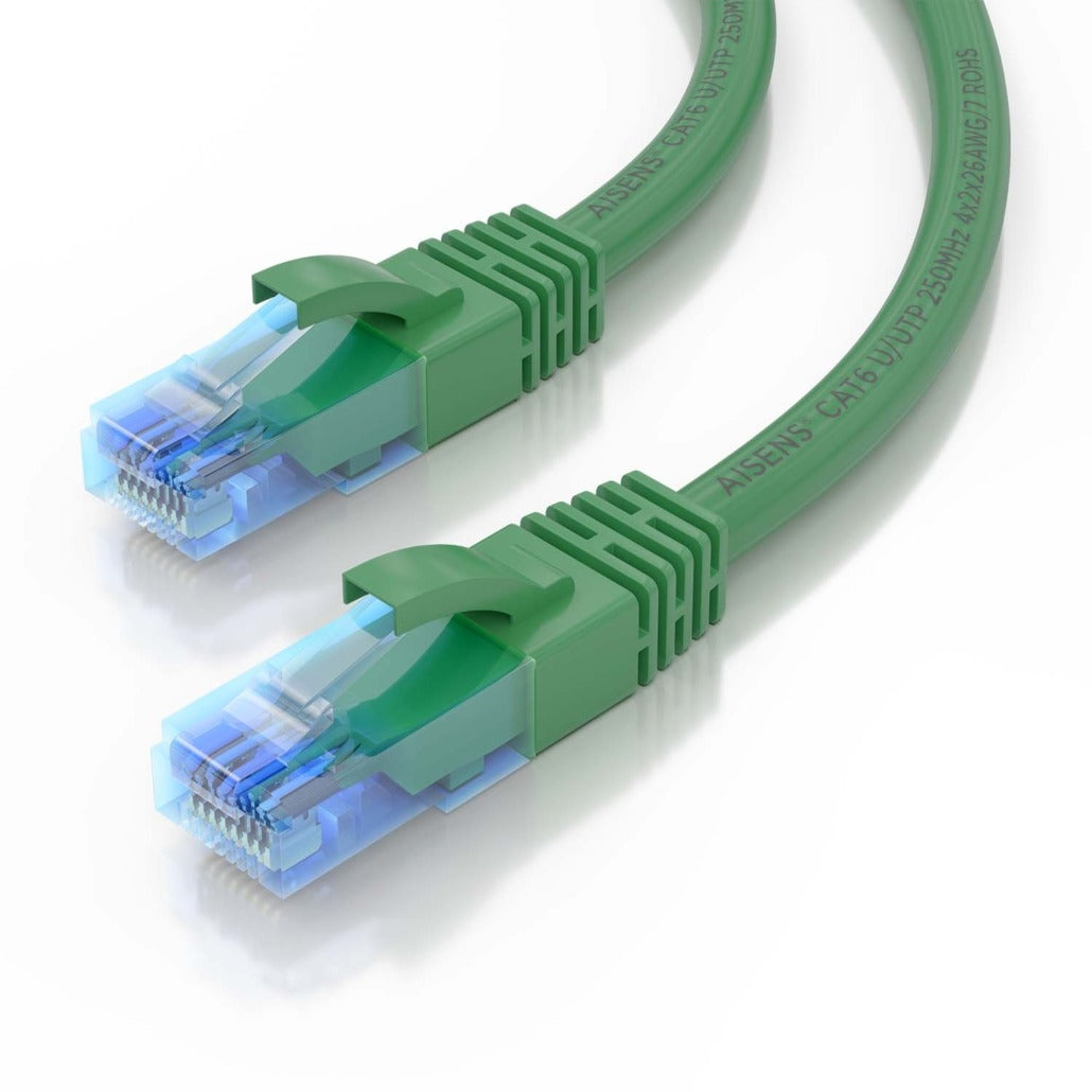 Cabo de Rede RJ45 AWG26 CCA UTP Aisens A135-0811 CAT6/ 2M/ Verde