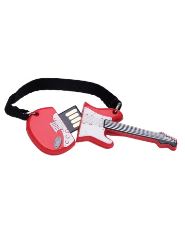 Pendrive 32GB USB 2.0 Guitarra Vermelha / TECH ONE TECH
