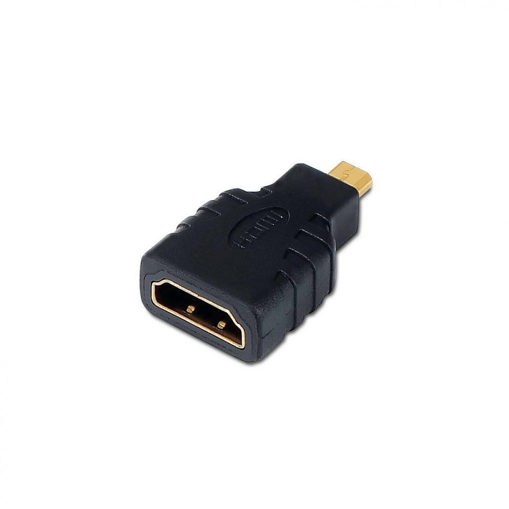 Adaptador Aisens A121-0125 Micro HDMI Macho - HDMI Fêmea (Preto)