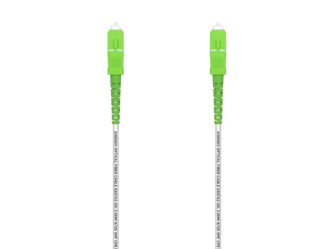 Cabo de Fibra Óptica G657A2 3.0 Aisens A152-0503 / LSZH / 50 Metros / Branco