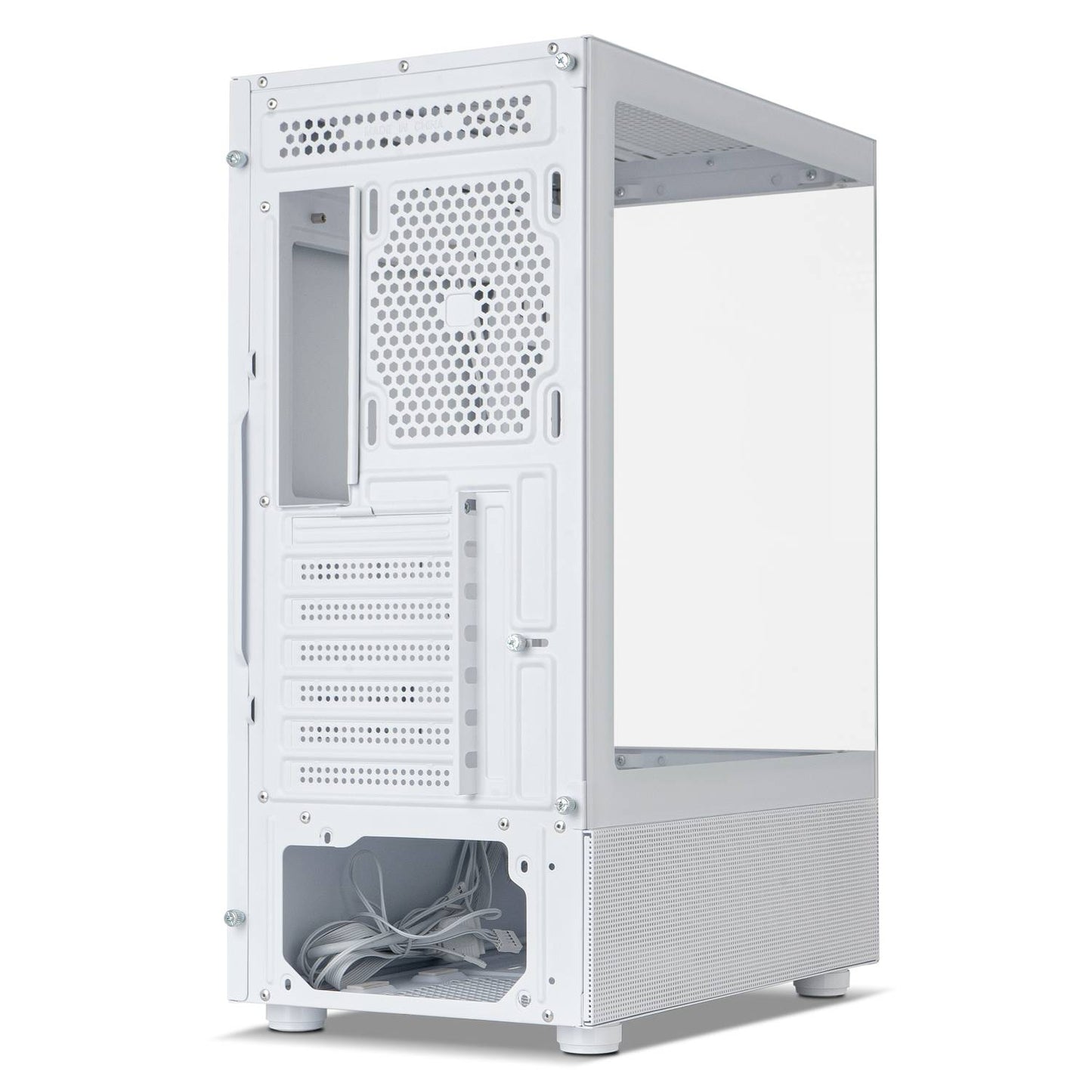 Caixa ATX Nox Hummer Vision Tempered Glass Branca