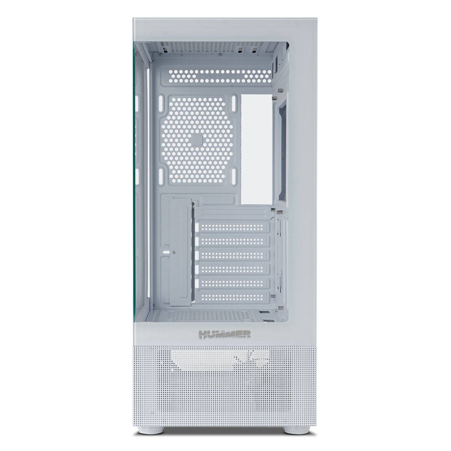 Caixa ATX Nox Hummer Vision Tempered Glass Branca