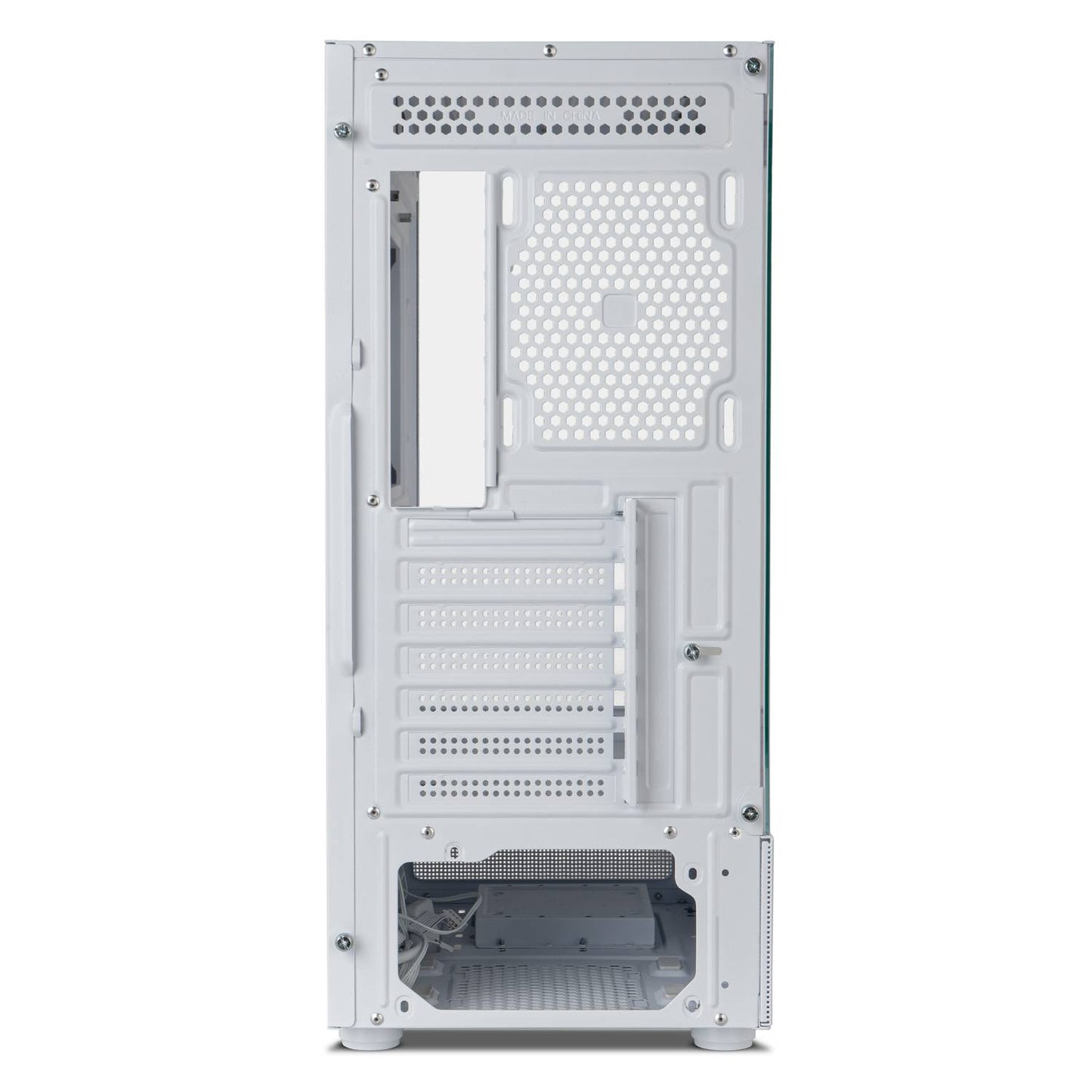 Caixa ATX Nox Hummer Vision Tempered Glass Branca