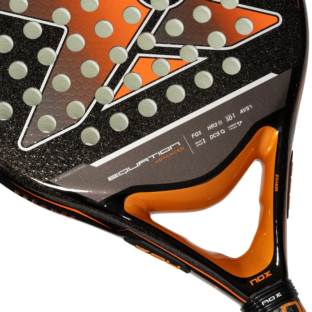 Raquete de Padel NoxSport Equation Advanced 2024 / Preta e Laranja