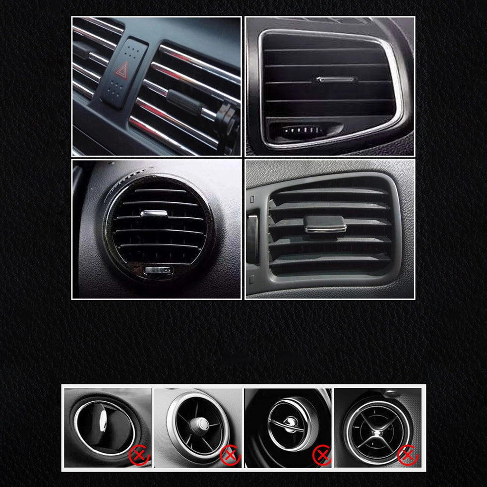 Gravity smartphone car holder, black air vent grille (YC07)_8