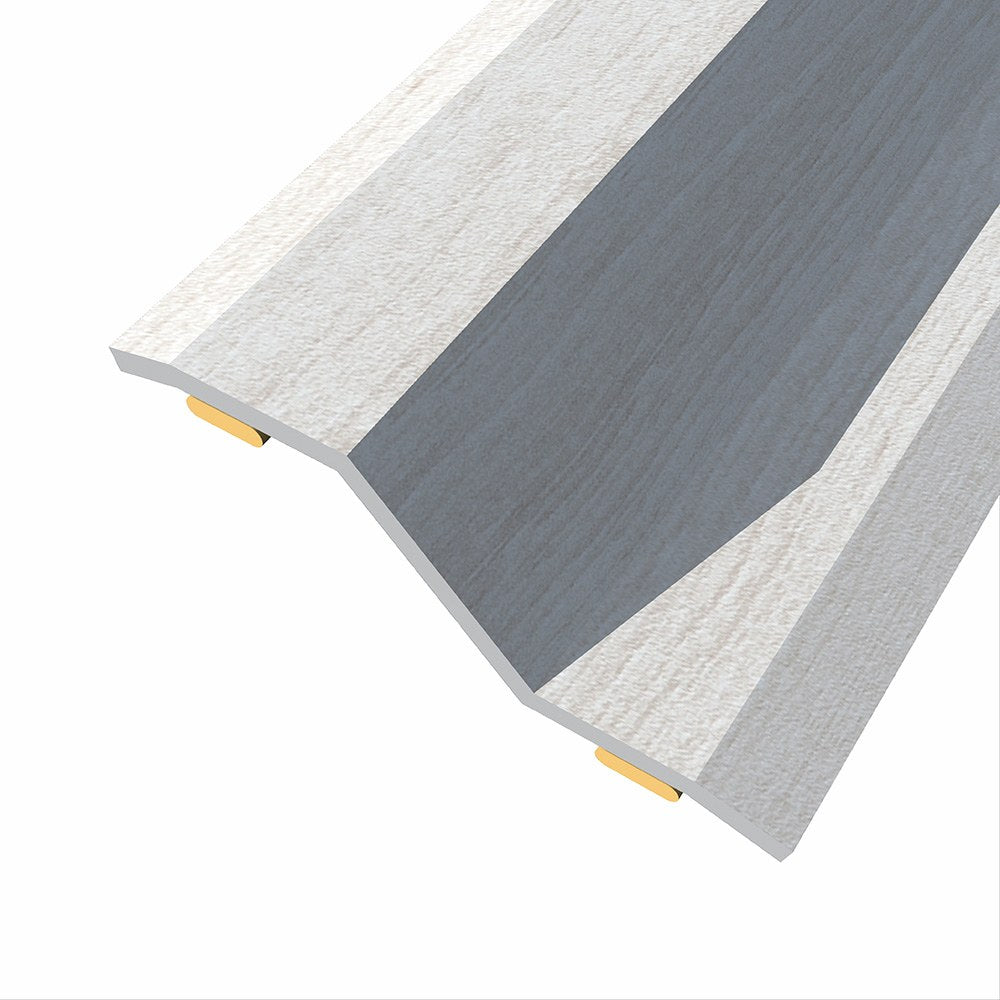 Junta de aço para desnÃvel 8-14 mm, adesiva, flooring, carvalho cinzento, 166 x 3,6 cm_0