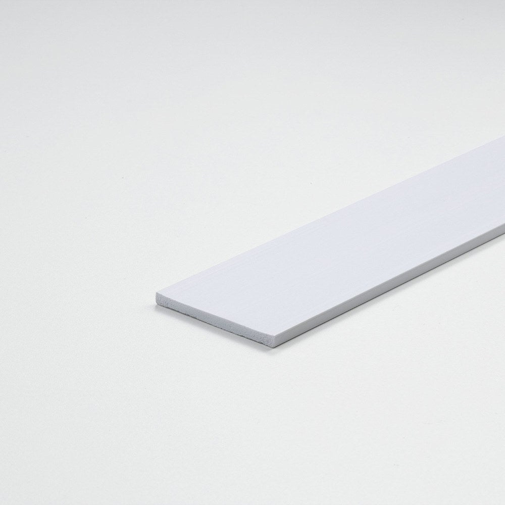 Perfil diy, tira de pvc branco acetinado, 1000 x 10 x 3 mm_0