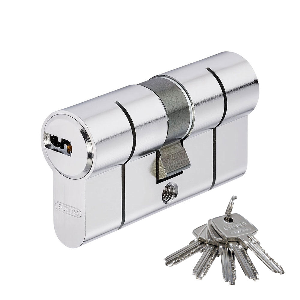 Cilindro perfil europeu chave pontos nÃquel e dupla embraiagem 40/40mm - d66 n 40/40 abus_0