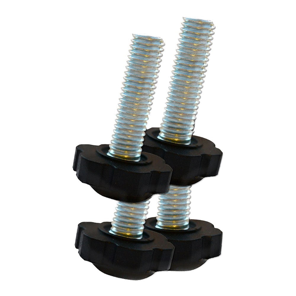 Nivelador de botão, modelo nv08, feito de abs com acabamento preto, m10, ø25 x 40 mm, blister_0