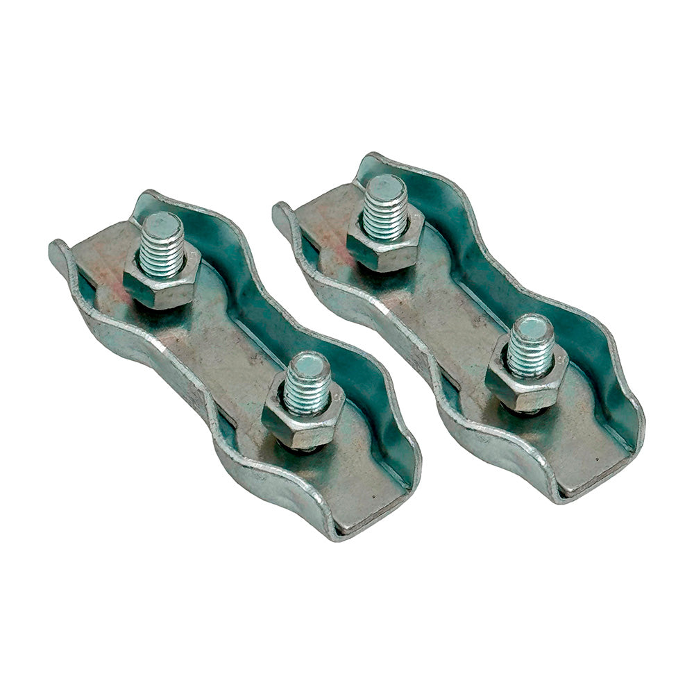 Cerra-cabos duplo plano sjt02, 5 mm, galvanizado, blÃster 2 unidades_0