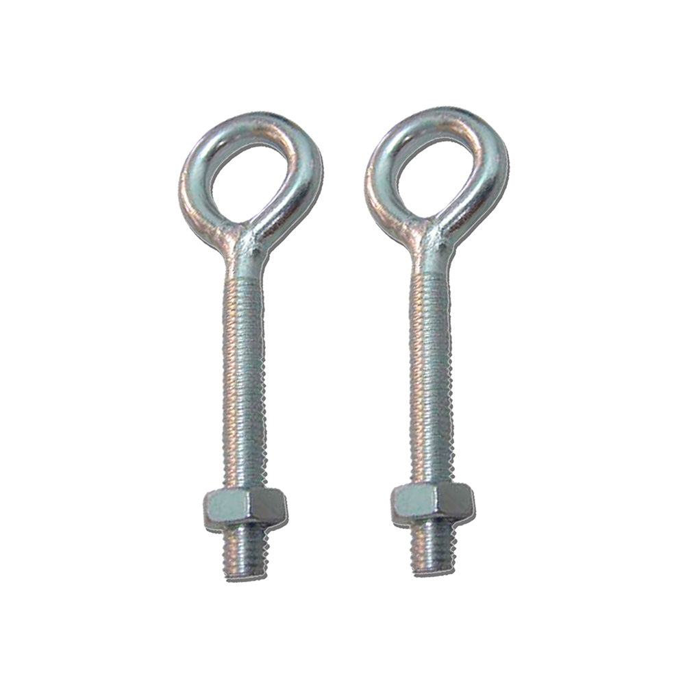 Camarão fechado soldado com porca hm01, m8 x 60 mm, zincado, blÃster 2 unidades_0