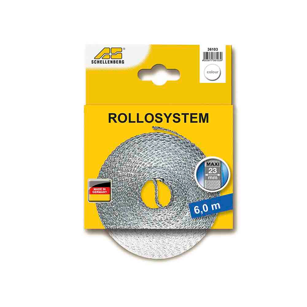 Fita para persianas branca 23 mm x 6 m_0