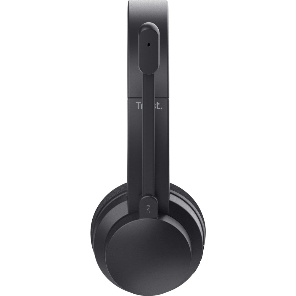 Headset Trust Ayda USB-C Bluetooth ENC Preto