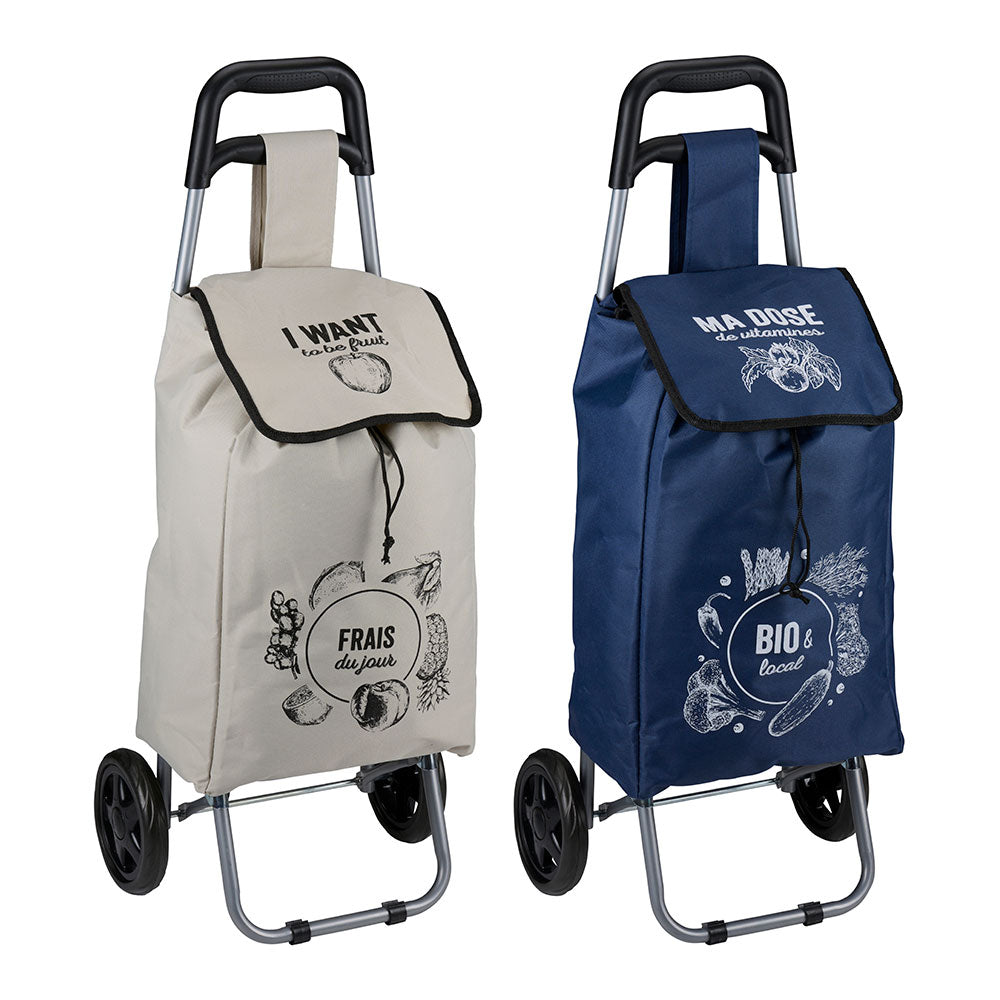 Carrinho de compras 2 rodas 25 l 91 x 34 x 26 cm, cores sortidas_0