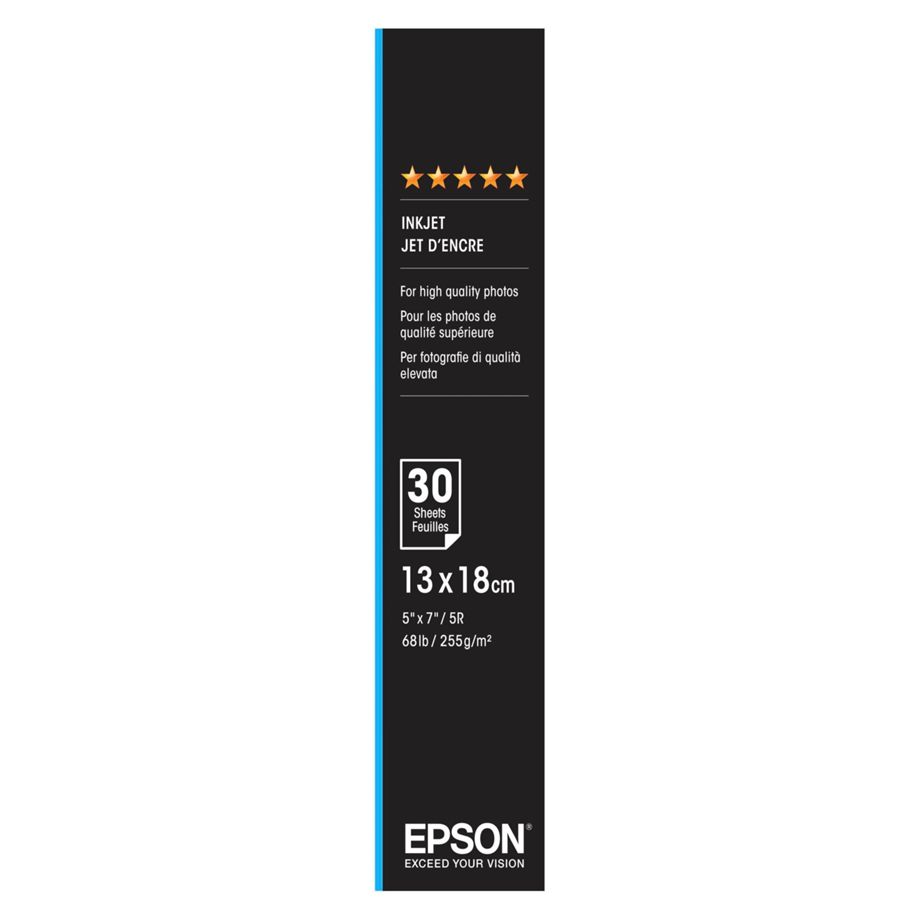 Papel Fotográfico Glossy Epson / 13x18cm / 30 Folhas / 255g / S042154_0