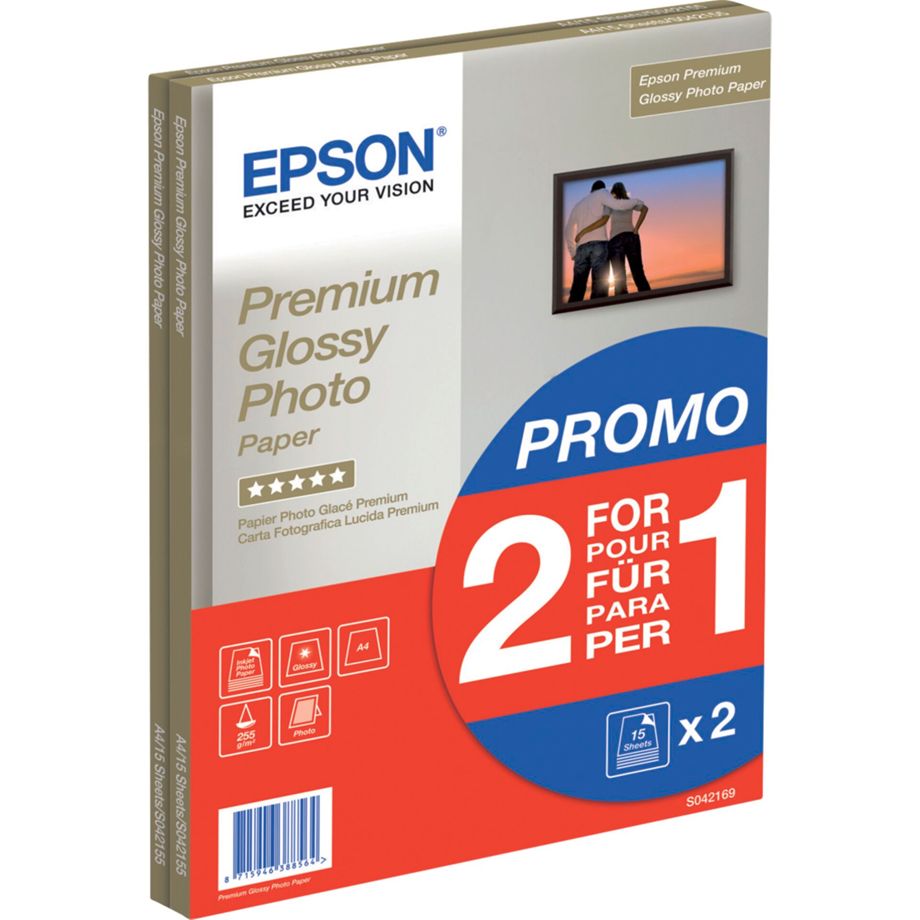 Papel Fotográfico Glossy Epson / A4 / 255g / S042169_0