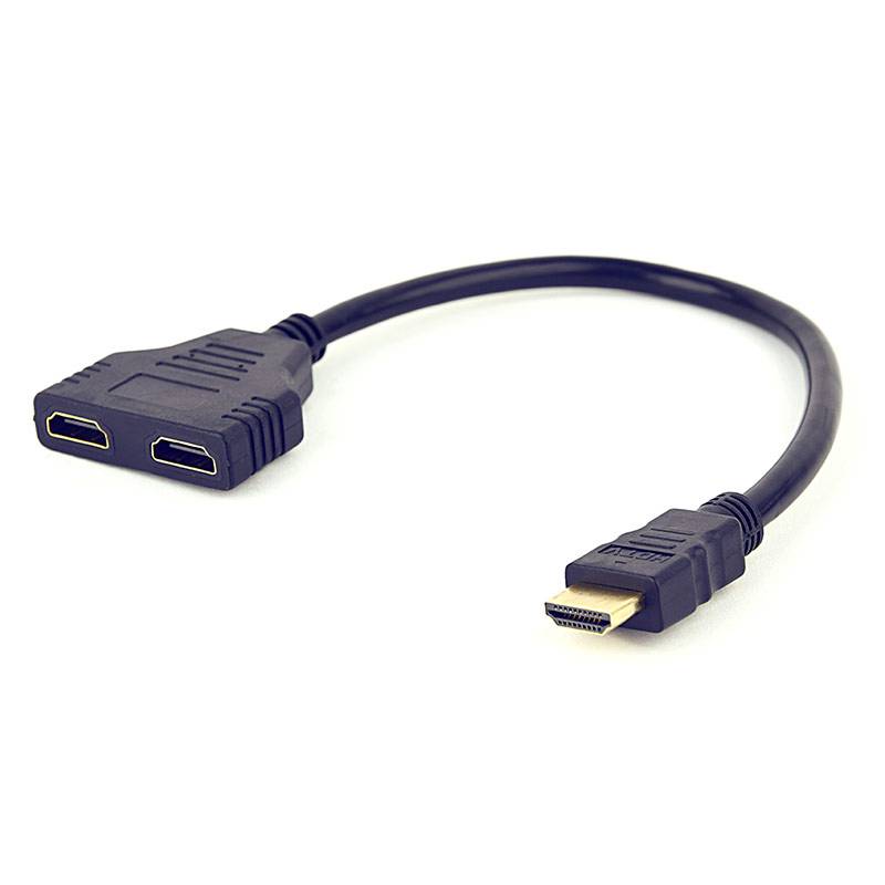 Cabo Adaptador HDMI Gembird DSP-2PH4-04 2 x HDMI Tipo A (Standard) / Preto