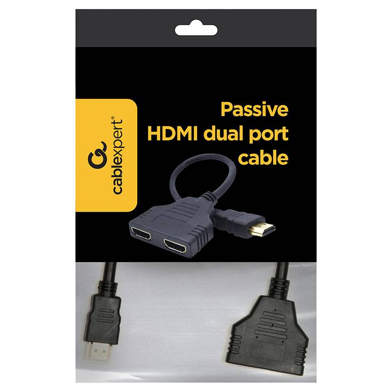 Cabo Adaptador HDMI Gembird DSP-2PH4-04 2 x HDMI Tipo A (Standard) / Preto