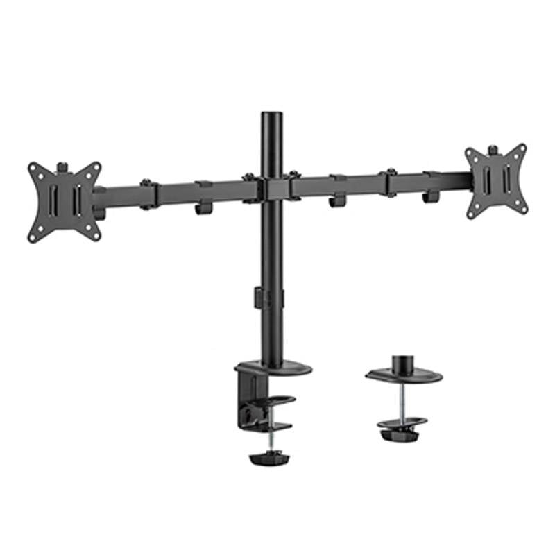 Suporte de Monitor Gembird p/ Secretária MA-D2-01 Articulado e Ajustável com 2 braços 17" - 32"