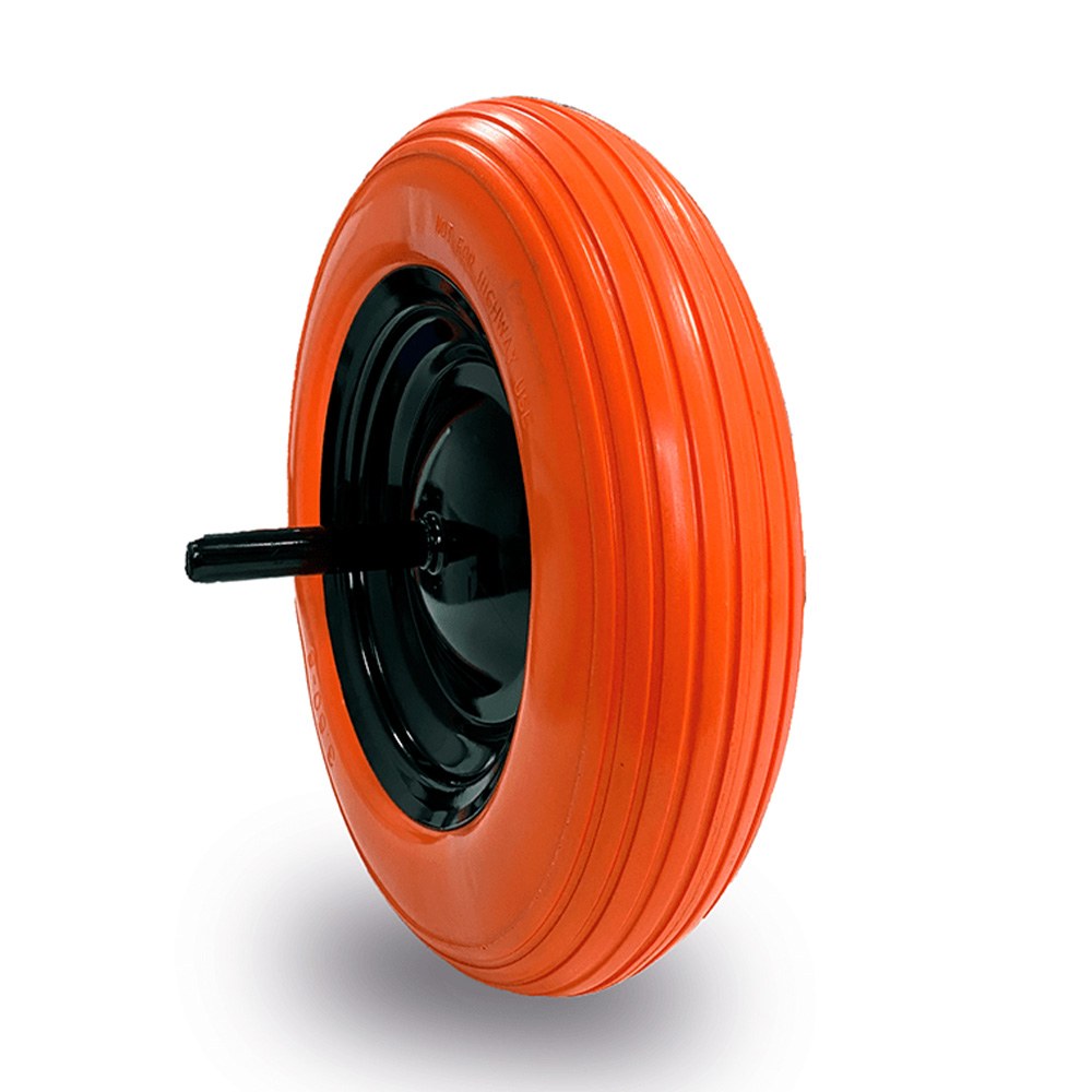 Roda anti-furo, banda de rodagem de poliuretano expandido, carga máxima de 75 kg, ø 360 mm_0