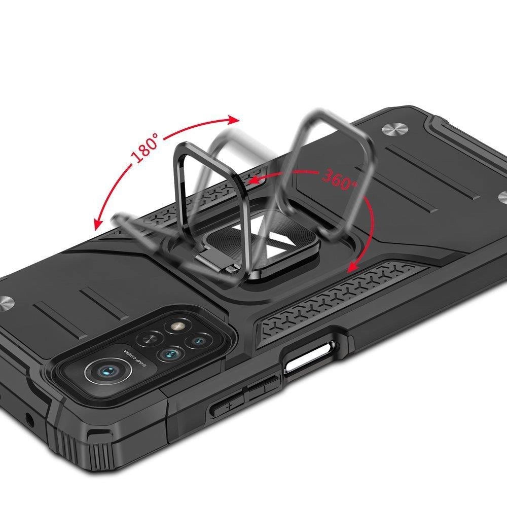 Wozinsky Ring Armor Tough Hybrid Case Cover + Magnetic Mount Mi Poco M4 Pro 5G / Redmi Note 11 5G (China) / Redmi Note 11T 5G / Redmi Note 11S 5G black_4