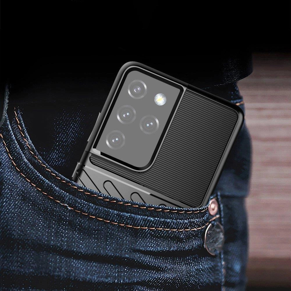 Thunder Case flexible armored cover for Samsung Galaxy S22 Ultra black_10
