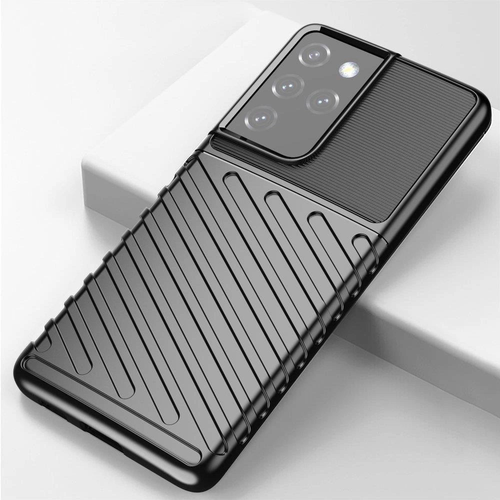 Thunder Case flexible armored cover for Samsung Galaxy S22 Ultra black_11