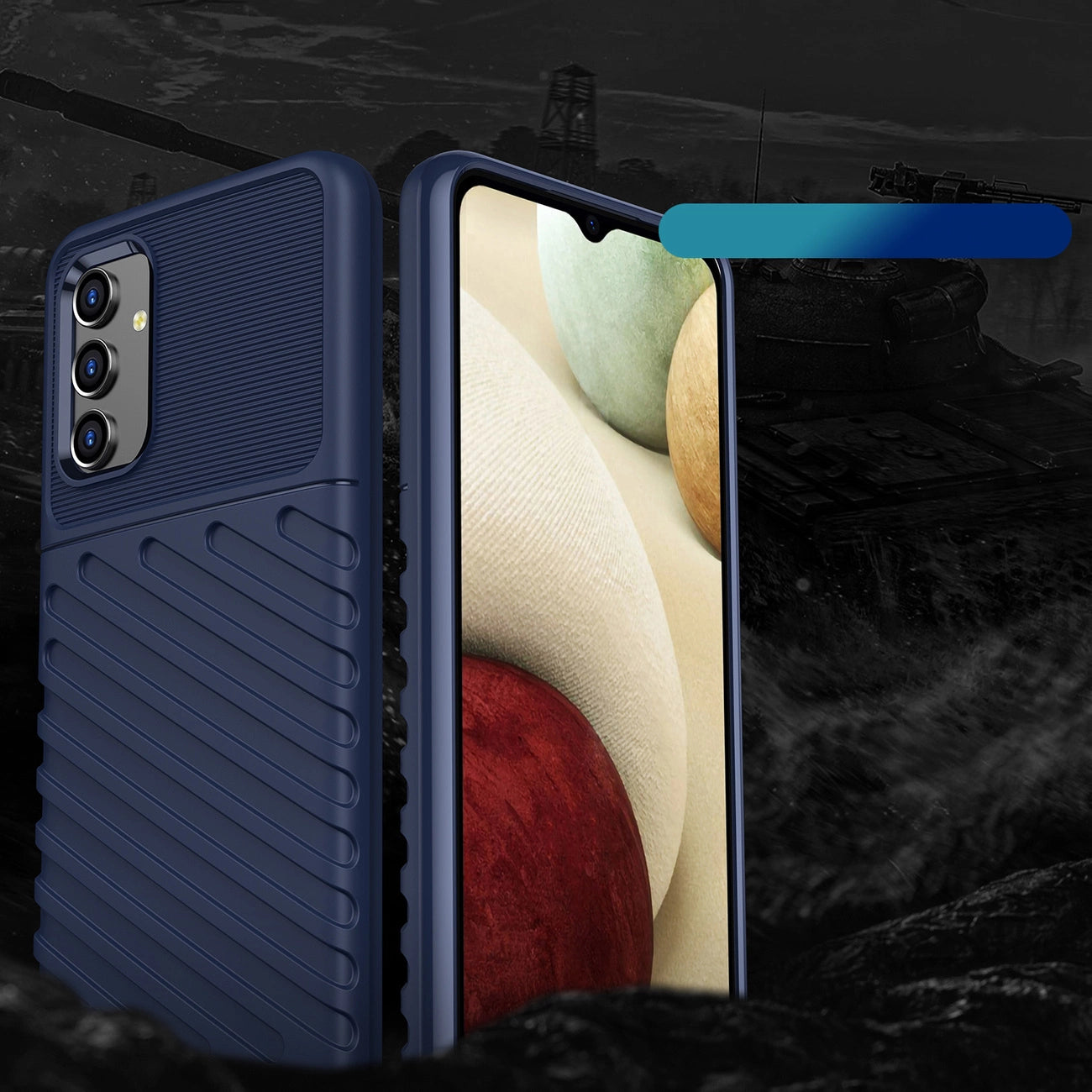 Thunder Case flexible armored cover for Samsung Galaxy A13 5G blue_1