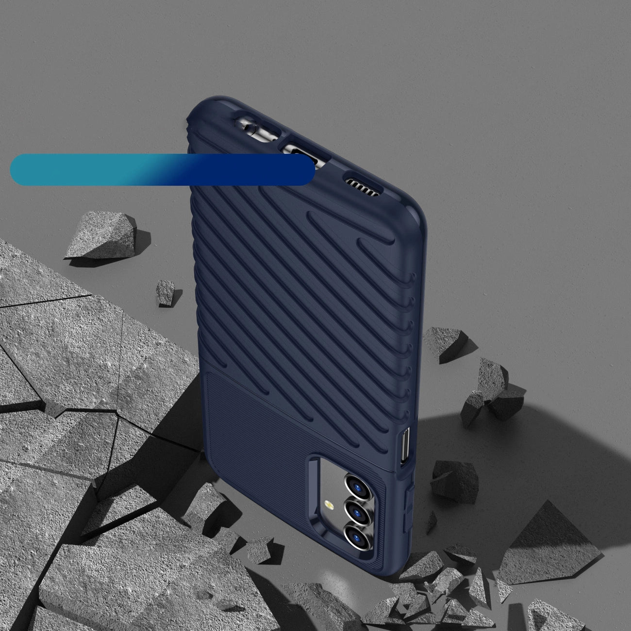 Thunder Case flexible armored cover for Samsung Galaxy A13 5G blue_6