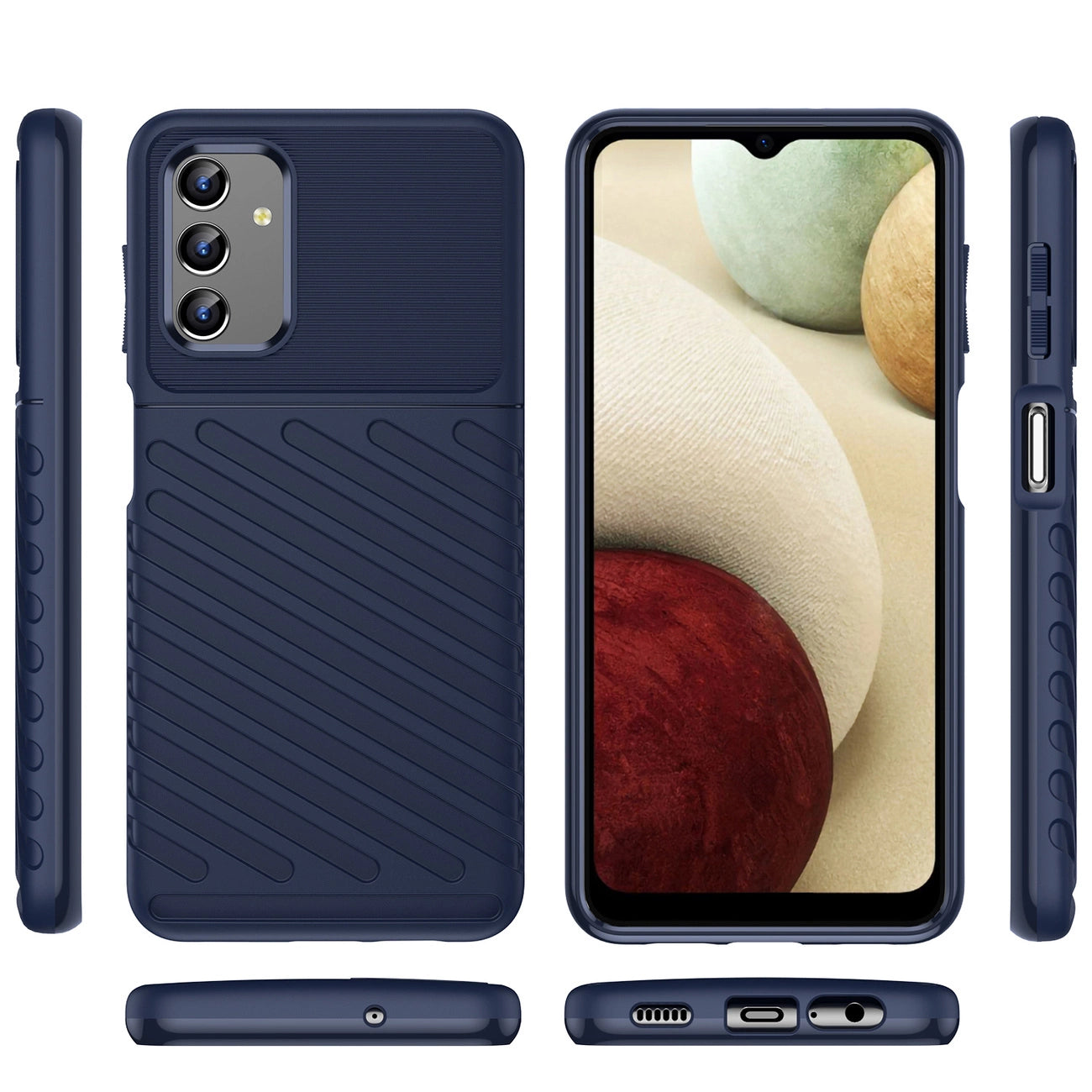 Thunder Case flexible armored cover for Samsung Galaxy A13 5G blue_7