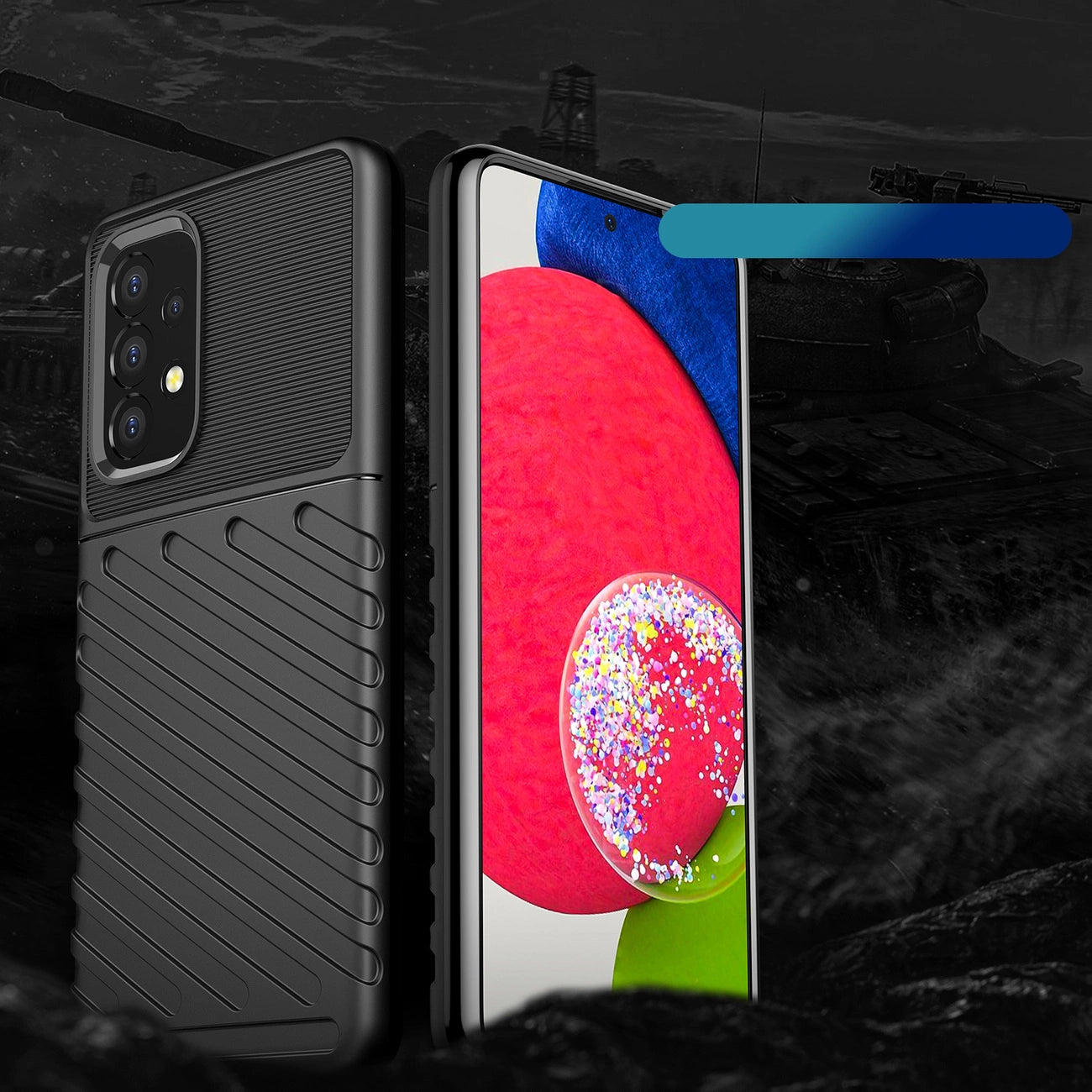 Thunder Case flexible armored cover for Samsung Galaxy A53 5G black_1