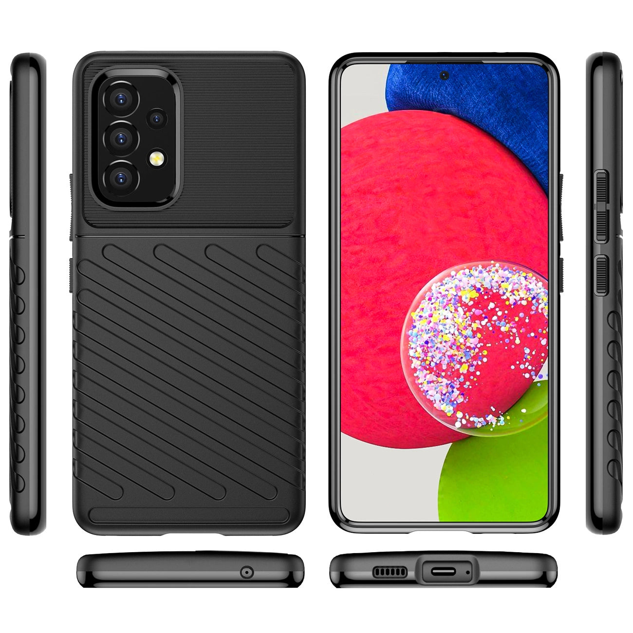 Thunder Case flexible armored cover for Samsung Galaxy A53 5G black_7