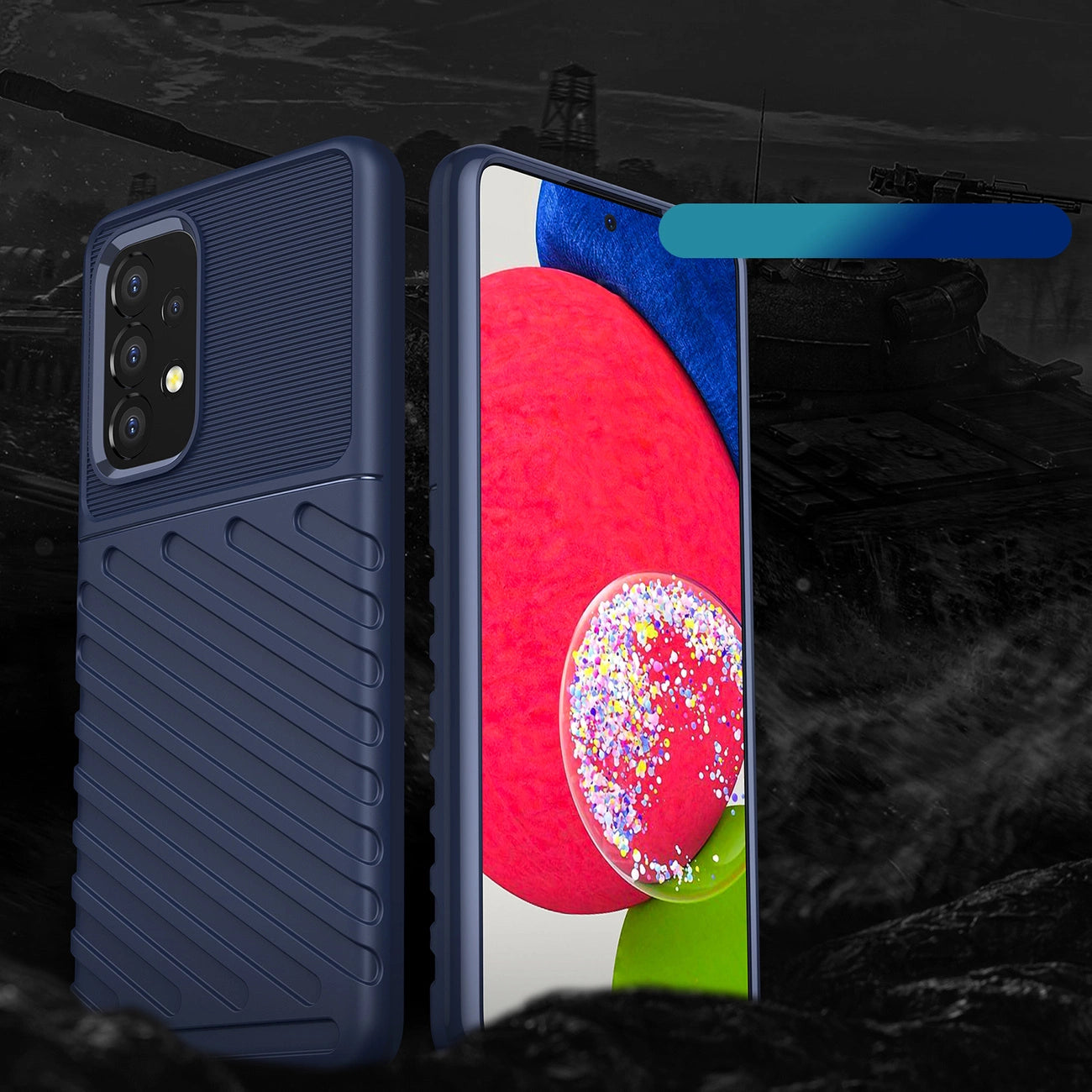 Thunder Case flexible armored cover for Samsung Galaxy A53 5G blue_1