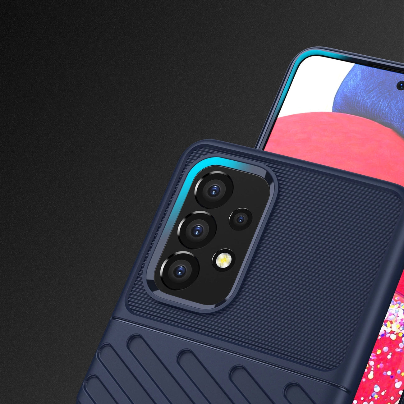 Thunder Case flexible armored cover for Samsung Galaxy A53 5G blue_3