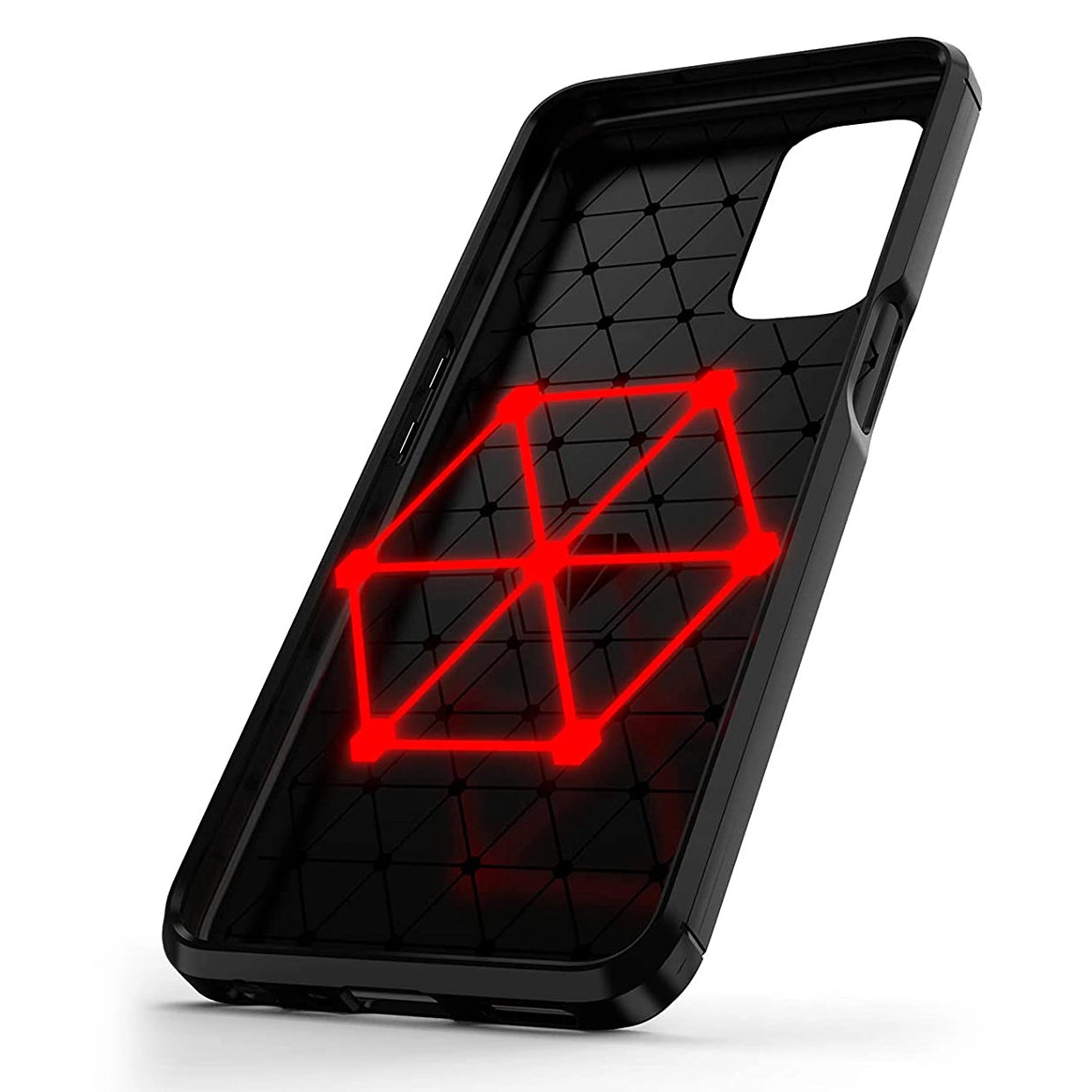 Carbon Case Flexible cover for OnePlus Nord N200 5G black_4