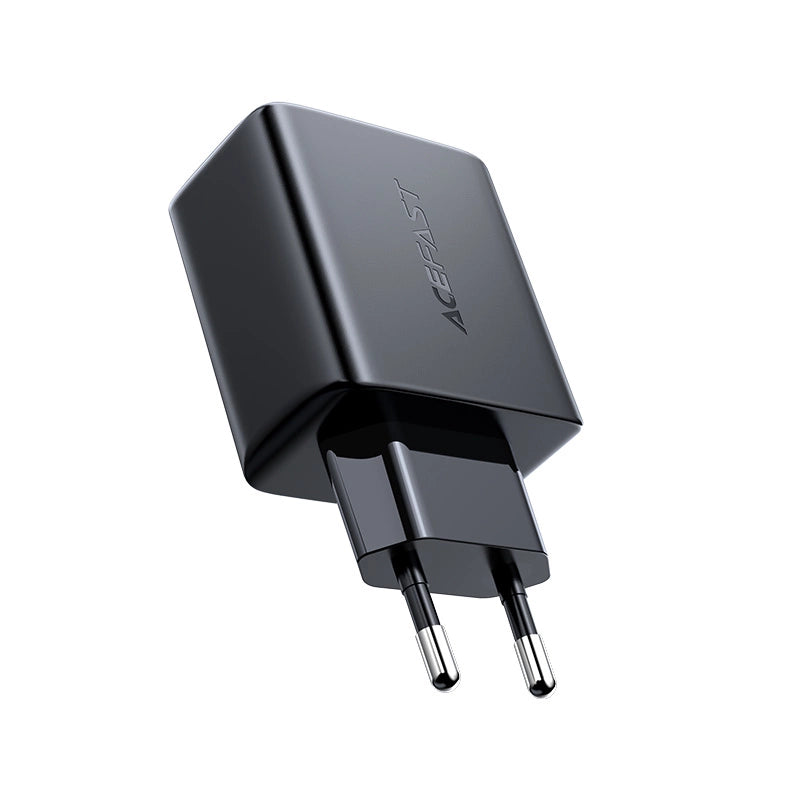 Acefast wall charger USB Type C / USB 32W, PPS, PD, QC 3.0, AFC, FCP black (A5 black)_2